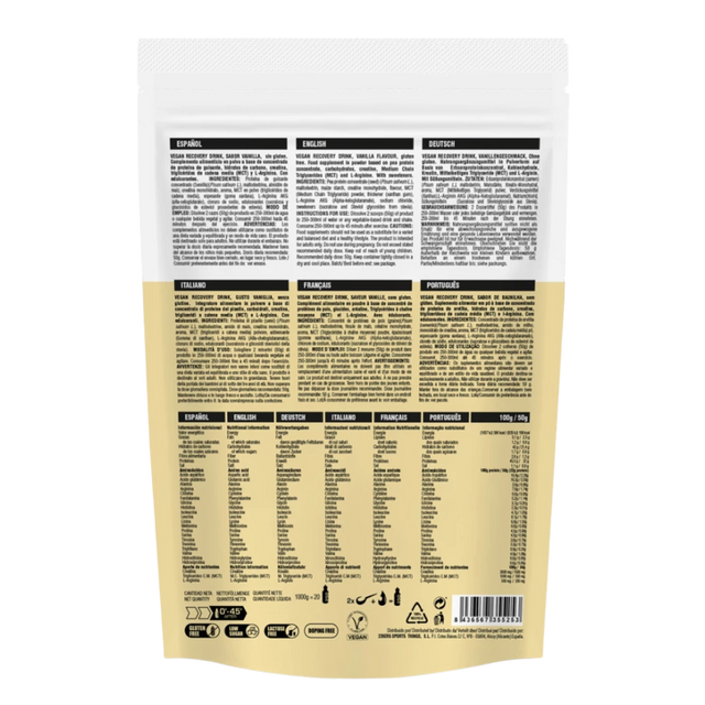 226ERS - Vegan Recovery Drink 1kg - Vanilla Custard