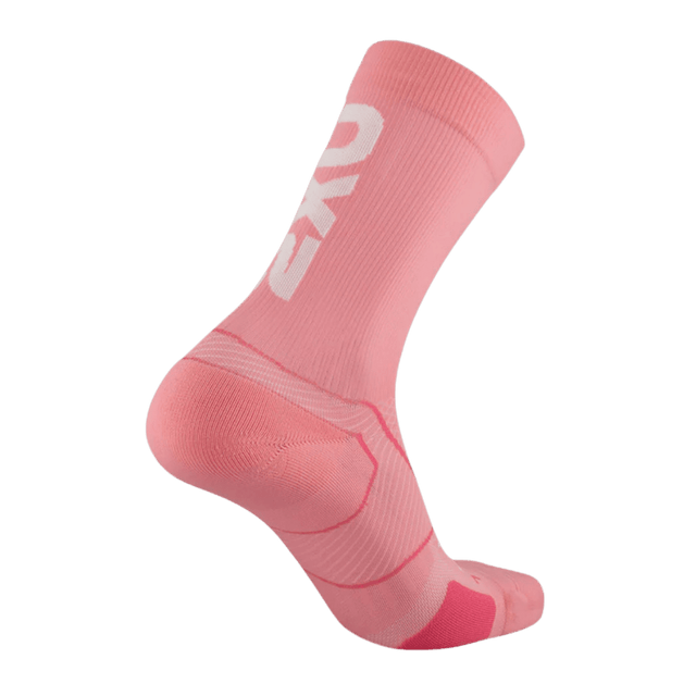 2XU - Vectr Cushion Crew Sock - Pink Glow/White - Aid Station
