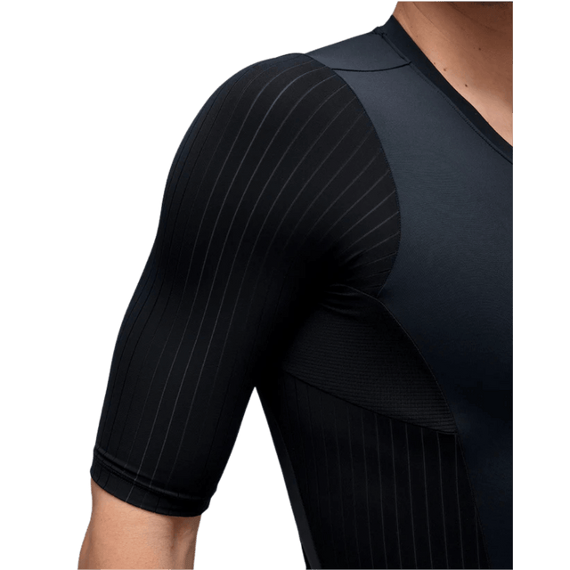 2XU - Mens Aero Sleeved Trisuit - Black/White - Aid Station