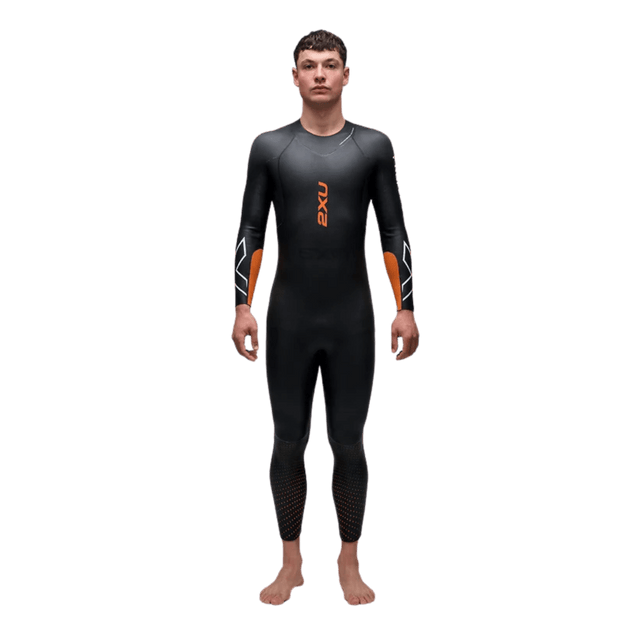 2XU - Mens Propel P:1 Wetsuit - Black/Solar Orange - Aid Station