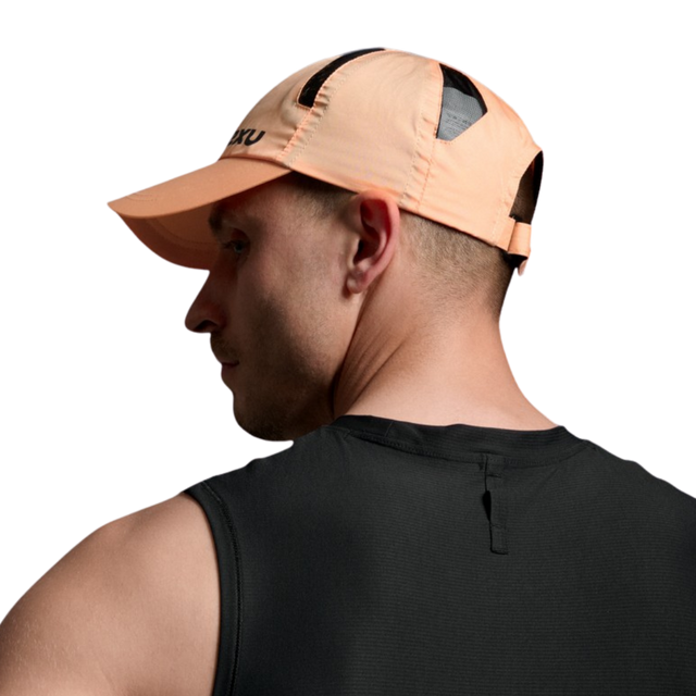 2XU - Run Cap - Fuzzy Peach/Black - Aid Station