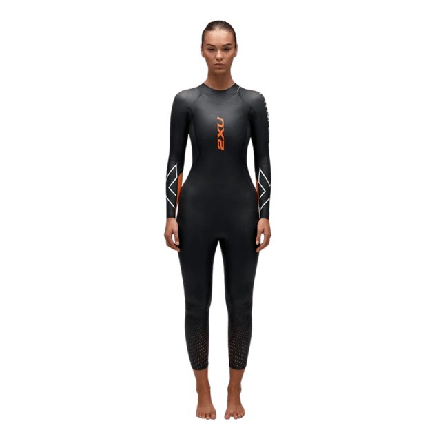 2XU - Womens Propel P:1 Wetsuit - Black/Solar Orange - Aid Station