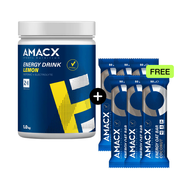 Amacx - Energy Drink - Lemon + 6 FREE Energy Bars
