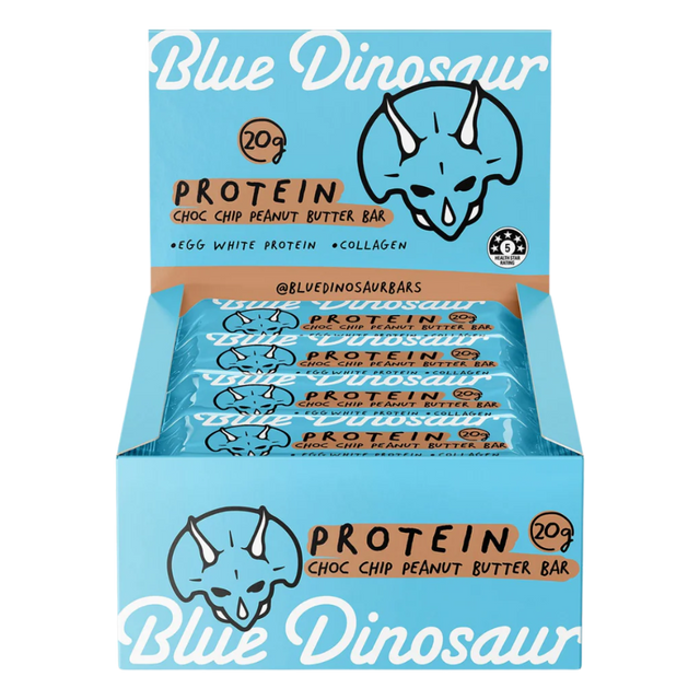 Blue Dinosaur - Protein Bar - Choc Chip Peanut Butter 