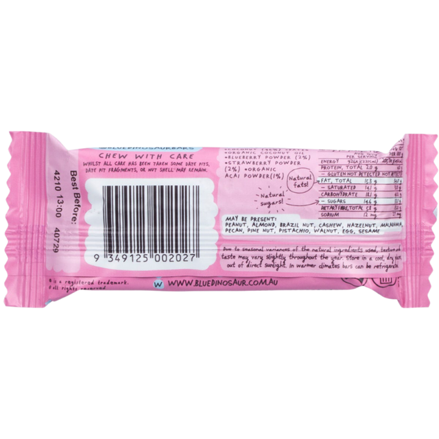 Blue Dinosaur - Snack Bar - Berry & Coconut (Coming Soon) Back