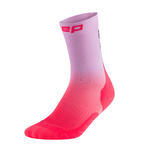 CEP - Men's Gradient Core Run Edt Mid Cut - Pink / Lilac Fade