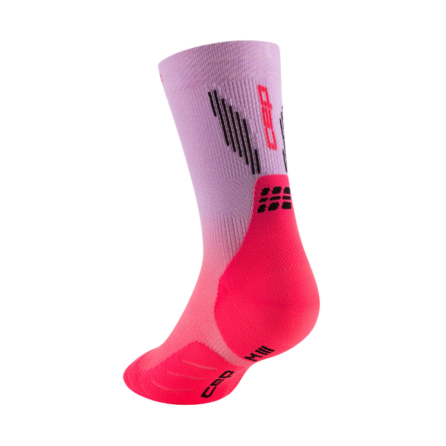 CEP - Men's Gradient Core Run Edt Mid Cut - Pink / Lilac Fade