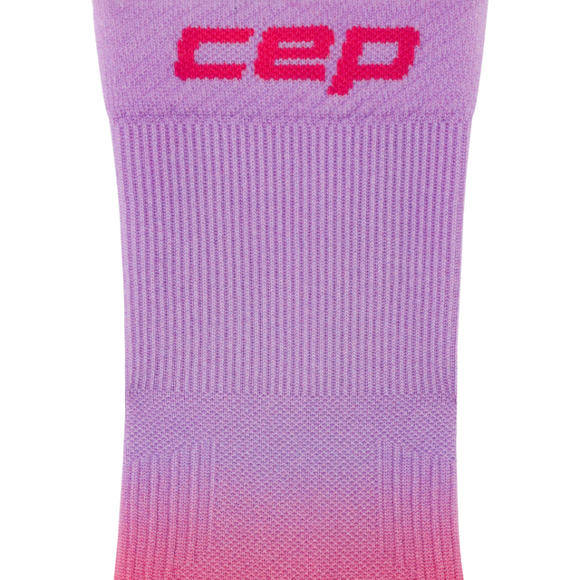 CEP - Men's Gradient Core Run Edt Mid Cut - Pink / Lilac Fade