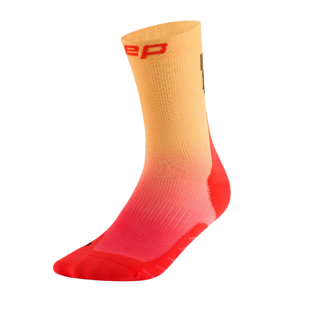 CEP - Men's Gradient Core Run Edt Mid Cut - Red / Marigold Fade