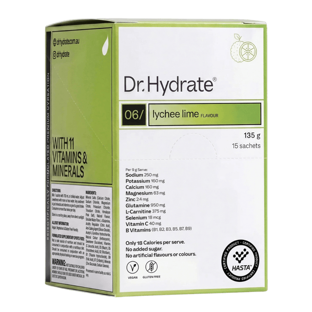 Dr. Hydrate - All-In-One Drink Sachet Box - Lychee Lime - Aid Station