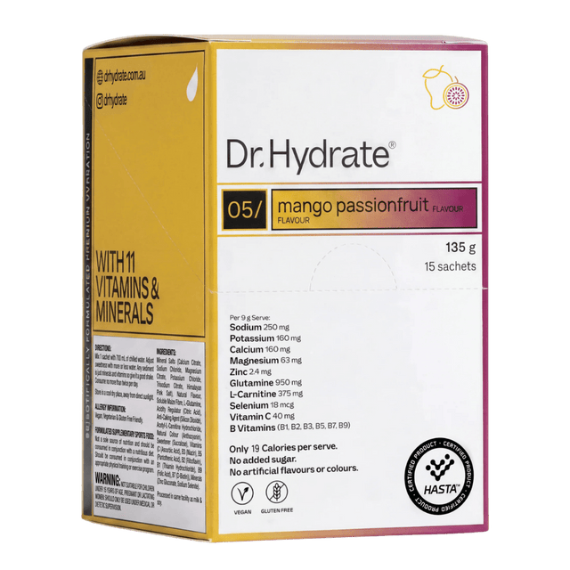 Dr. Hydrate - All-In-One Drink Sachet Box - Mango Passionfruit - Aid Station