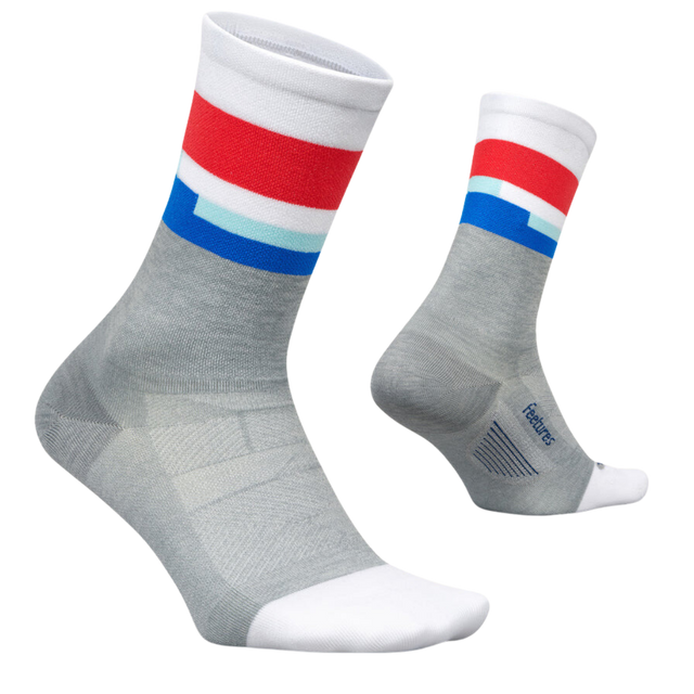 Feetures - Elite Ultra Light Cushion Mini-Crew - Mission Gray