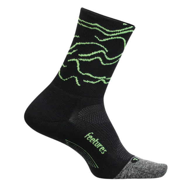 Feetures - Elite Ultra Light Cushion Mini-Crew - Rogue Black