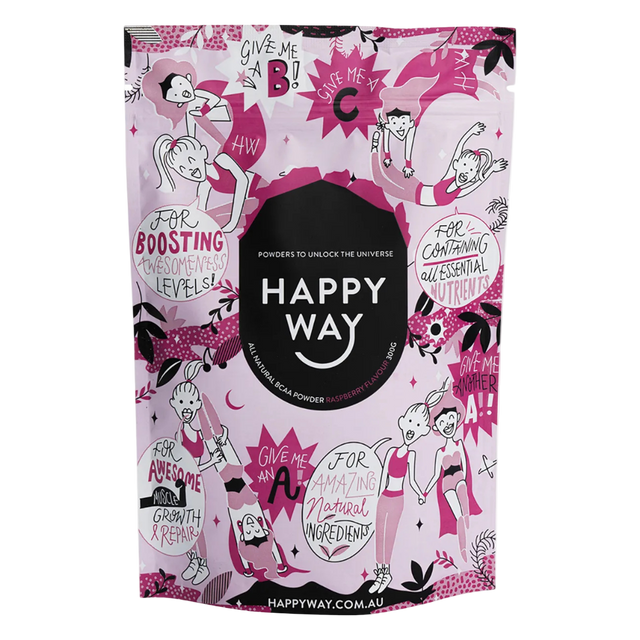 HappyWay - BCAA Powder 300g - Raspberry