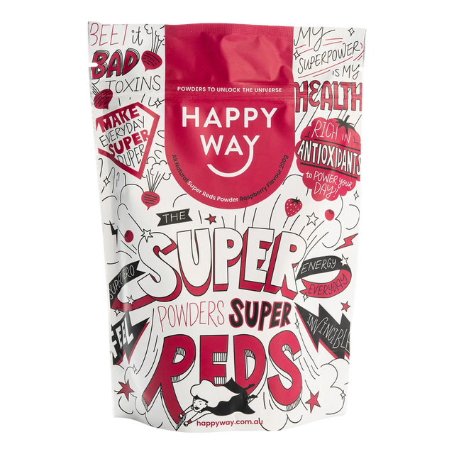 HappyWay - Super Reds Powder 200g - Raspberry