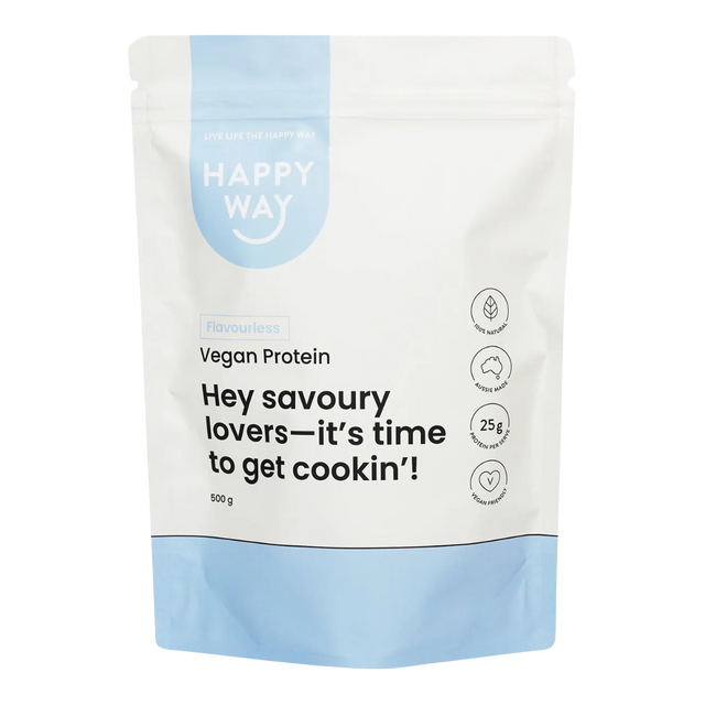 HappyWay - Vegan Protein Powder 500g - Flavourless
