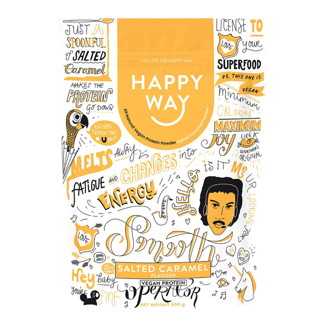 HappyWay - Vegan Protein Powder 500g - Salted Caramel