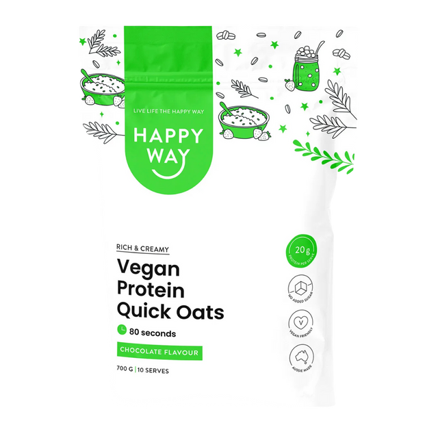 HappyWay - Vegan Protein Quick Oats 700g - Chocolate