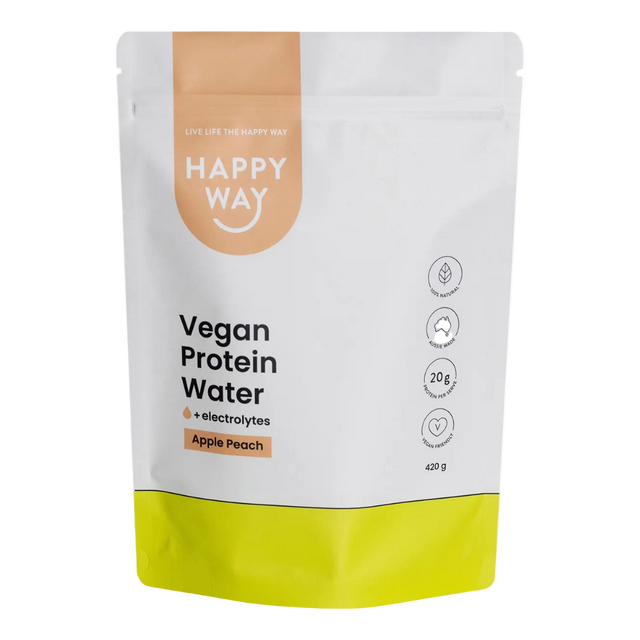 HappyWay - Vegan Protein Water 420g - Apple Peach