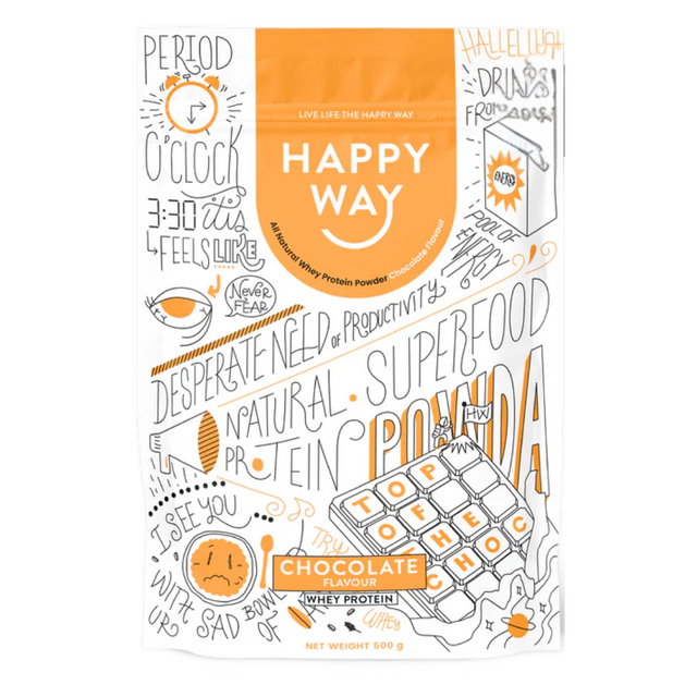 HappyWay - Whey Protein Powder 500g - Chocolate