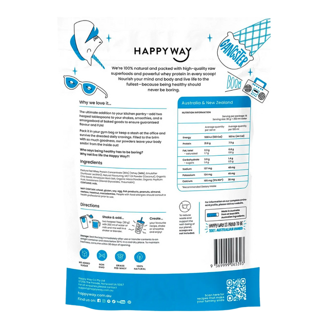 HappyWay - Whey Protein Powder 500g - Vanilla 