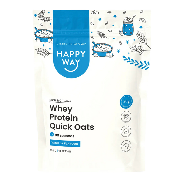 HappyWay - Whey Protein Quick Oats 700g - Vanilla