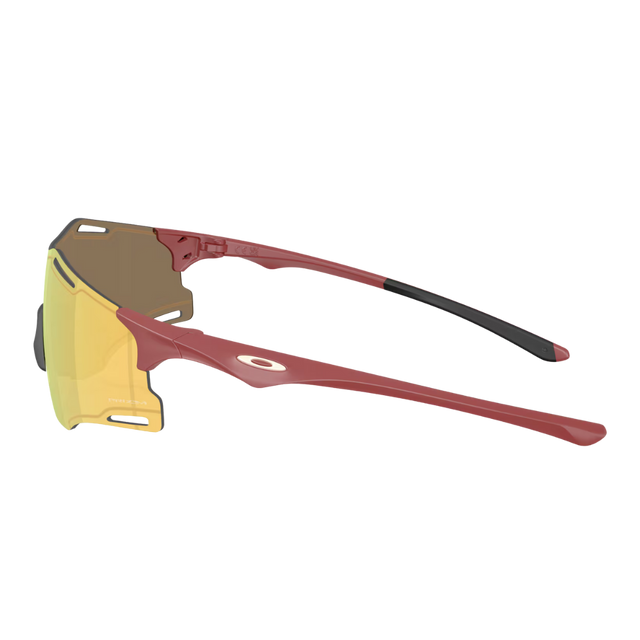 Oakley-Cybr-zero-red-Prizm-24k-side-side