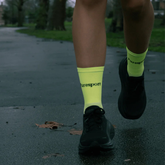 Puresport - Performance Running Socks - Yellow (Front)