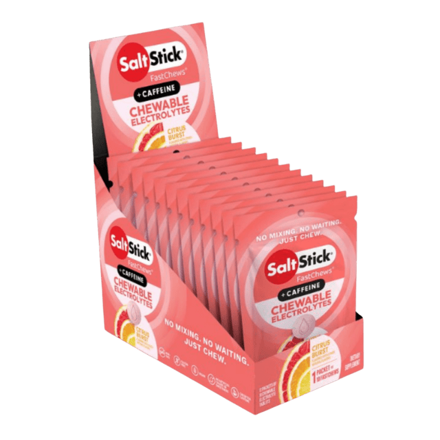 SaltStick - Electrolyte FastChews + Caffeine Sachet - Citrus Burst - Aid Station