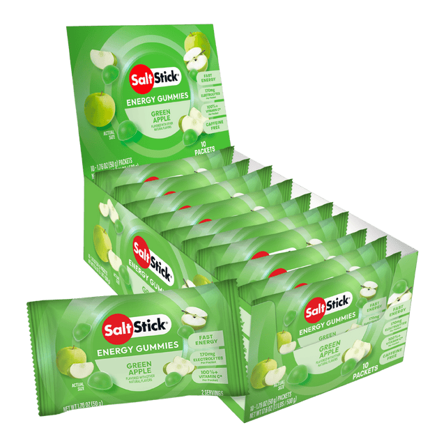 SaltStick - Energy Gummies - Green Apple - Aid Station
