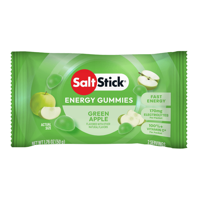 SaltStick - Energy Gummies - Green Apple - Aid Station