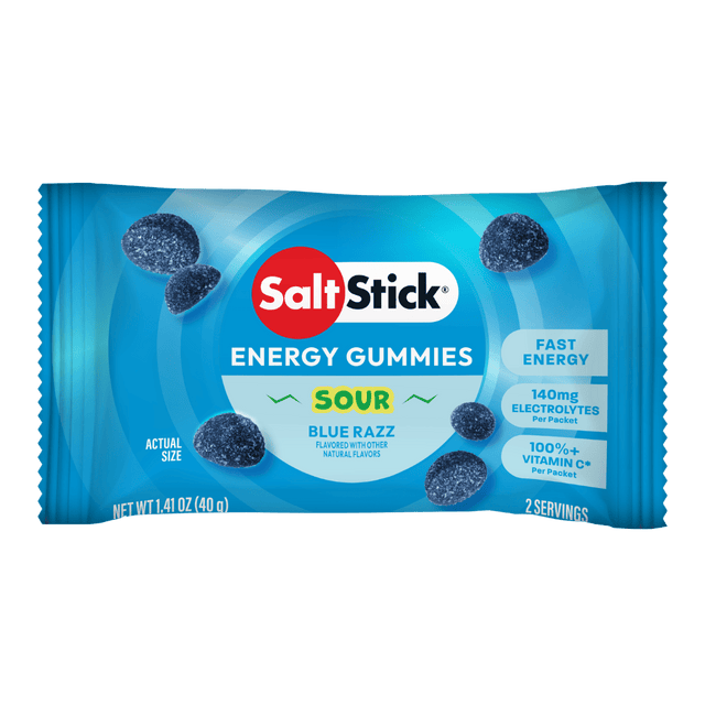 SaltStick - Energy Gummies - Sour Blue Razz Berry - Aid Station