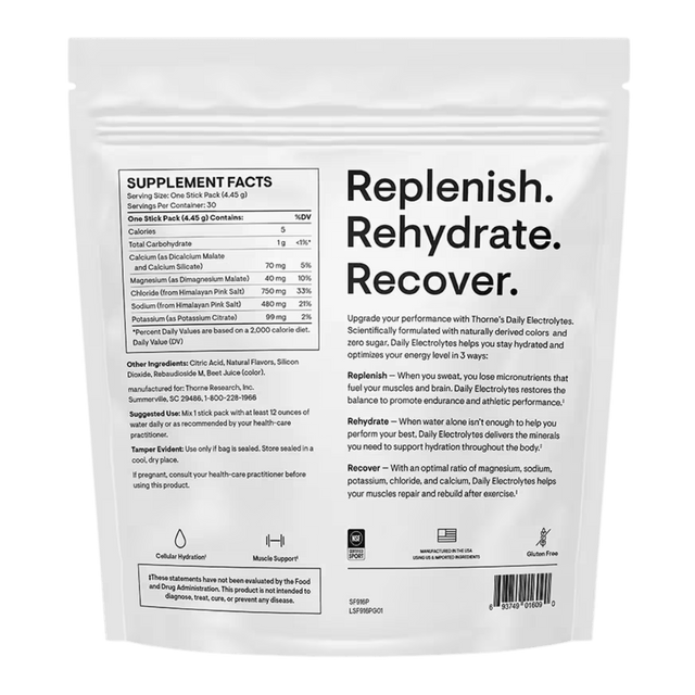 Thorne - Daily Electrolytes - Strawberry Lemonade - Aid Station