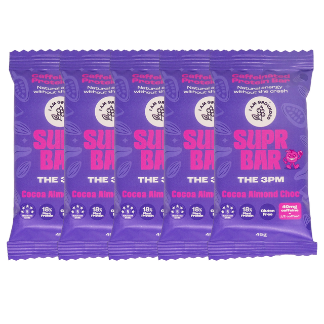 I Am Grounded - SUPR Bar - Cocoa & Almond Choc (caffeine)