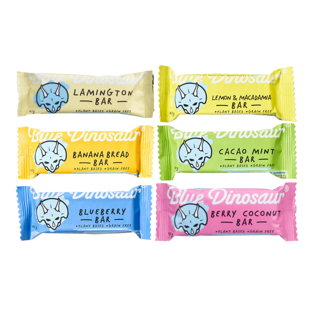 Blue Dinosaur - Energy Bar - Variety Pack