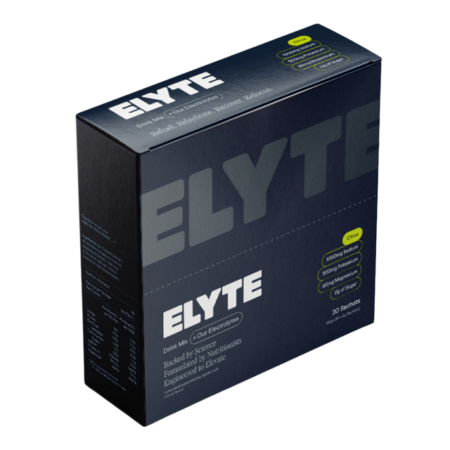 Elyte - Hydration Powder Sachets - Citrus (Box Angle)