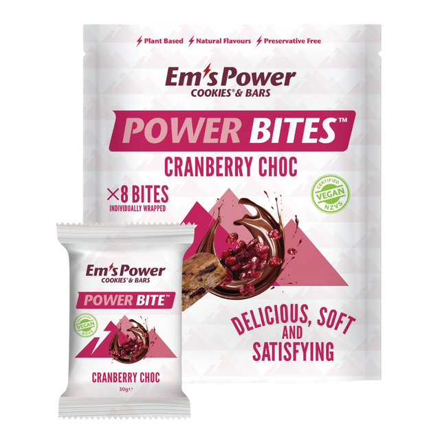 Em's Power Cookies - Power Bites - Cranberry Choc (Vegan)