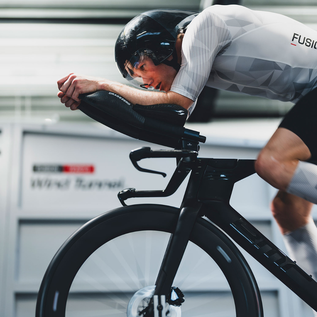 FUSION - Tempo! ONE Men's Tri Suit - White/Grey (Bike Lifestyle)