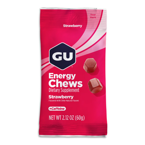 GU Energy - Energy Chews - Strawberry (with caffeine)
