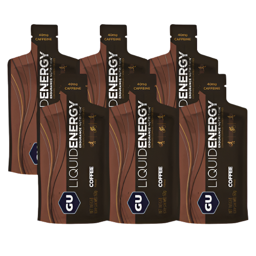 GU Energy - Liquid Energy Gel - Coffee (with caffeine) - 6 Pack