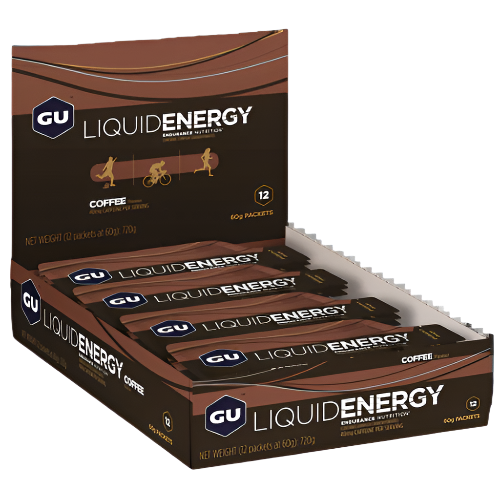 GU Energy - Liquid Energy Gel - Coffee (with caffeine) - Box of 12
