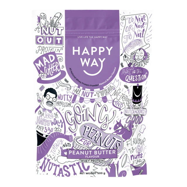 Happy Way - Whey Protein Powder 500g - Peanut Butter