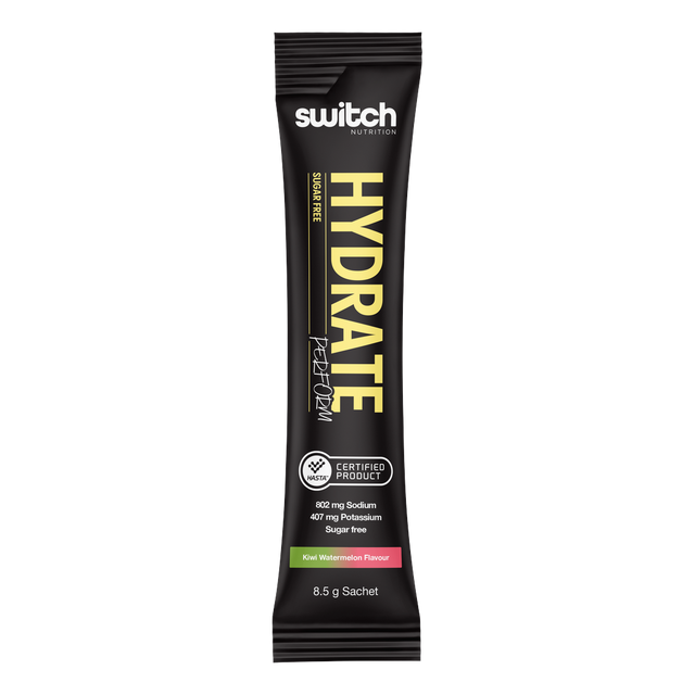 Switch Nutrition - Hydrate Perform Sugar Free - Lemon Lime (20 Serves) (Back)