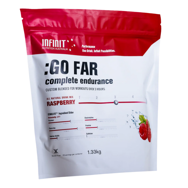 Infinit Nutrition - Go Far Drink Mix Bag - Raspberry