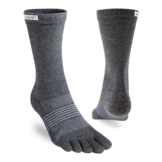 Injinji - Women's Trail Midweight Crew - Granite (Heel)