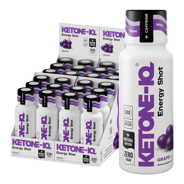 Ketone-IQ - Caffeine Shot - Grape (Pack of 24)