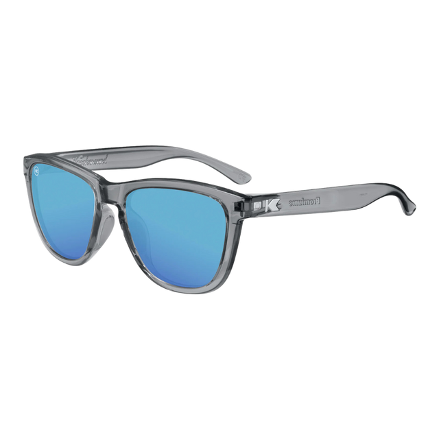 Knockaround - Premiums Sport - Clear Grey/Aqua (Angle)