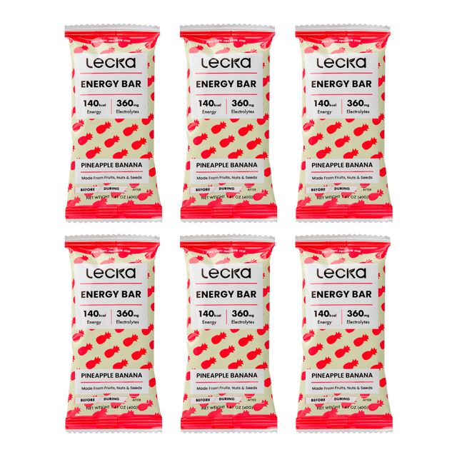 Lecka - Energy Bar - Pineapple Banana (Pack of 6)