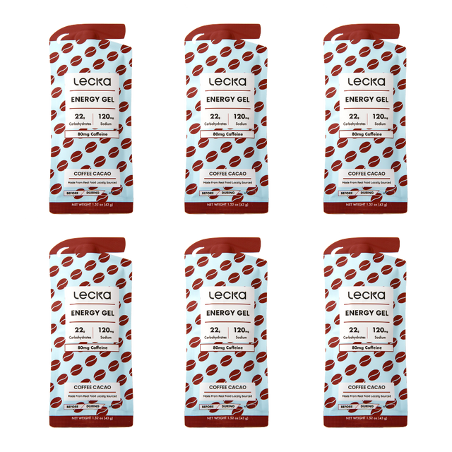 Lecka - Energy Gel - Coffee Cacao (with caffeine) (6 Pack)