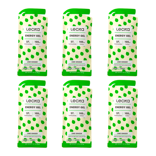 Lecka - Energy Gel - Lime Ginger (Pack of 6)